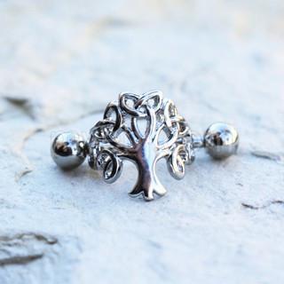 316L Stainless Steel Tree of Life Cartilage Cuff Earring