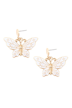 Butterfly Post Dangling Earrings