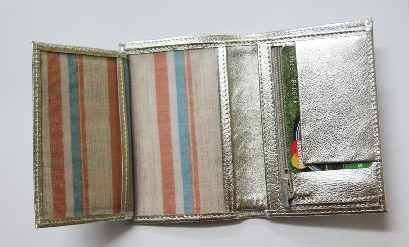 Mirror -Women's Silver Leather Wallet