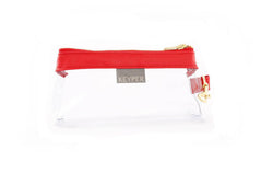 Perfect Red CLEAR IT BAG • Pouch  - Signature Trim