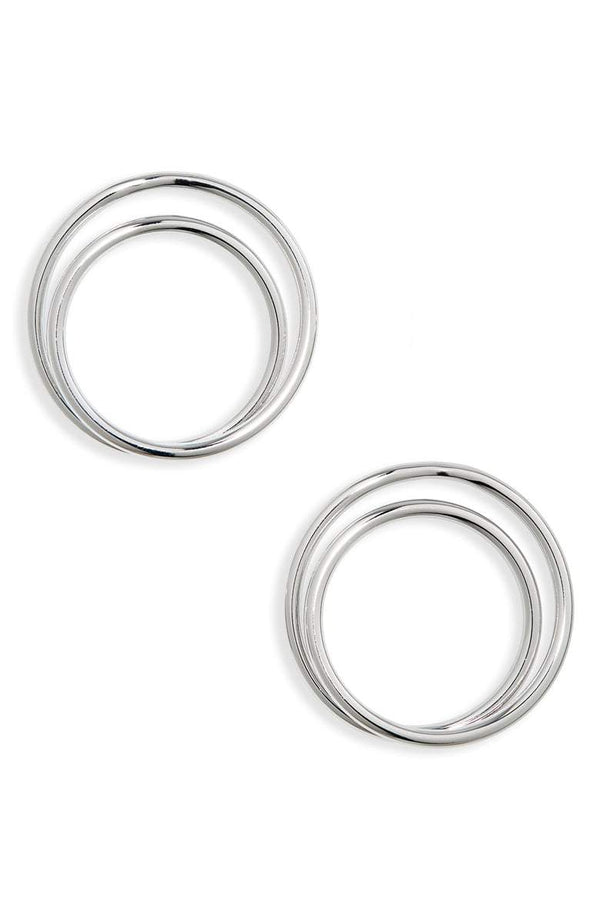 Double Inset Hoop Earrings | More Colors Available