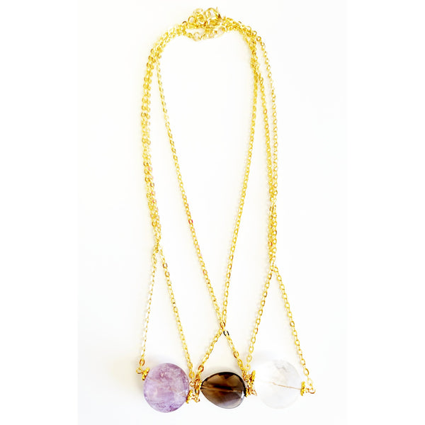 Gemstone Necklace - Colors Available