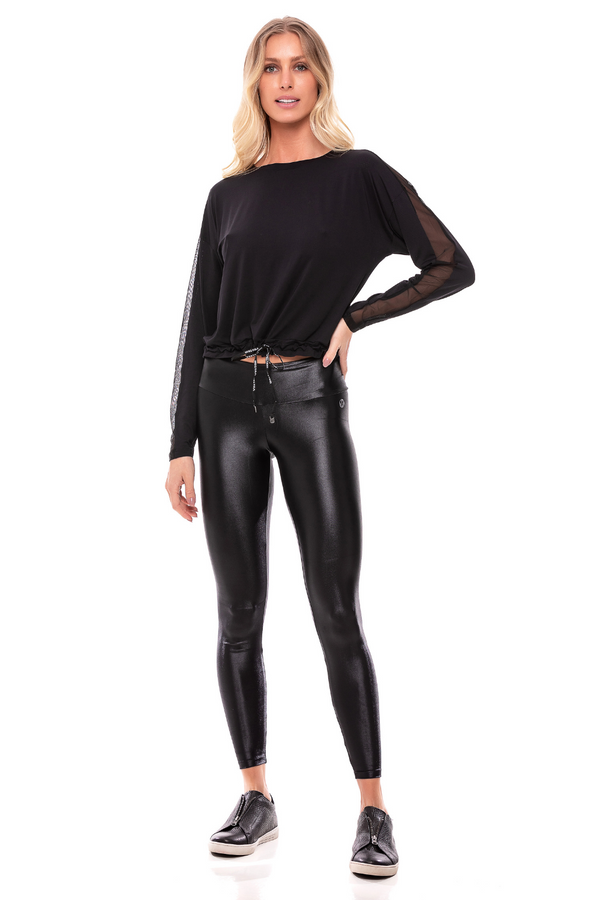 Tandra Black Glossy Legging