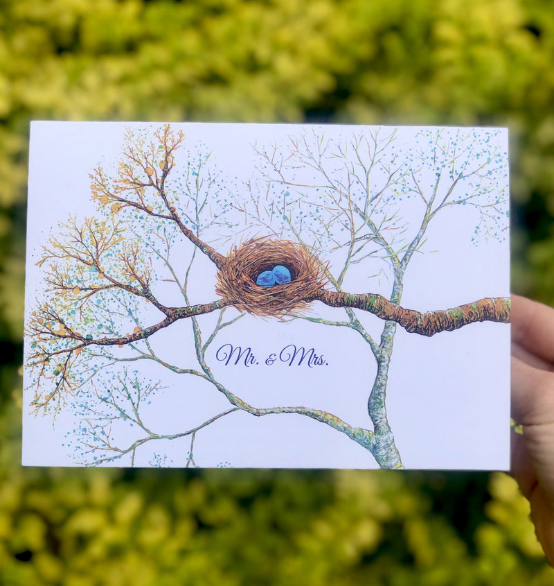Bird Nest 11" X 14" Personalized Print