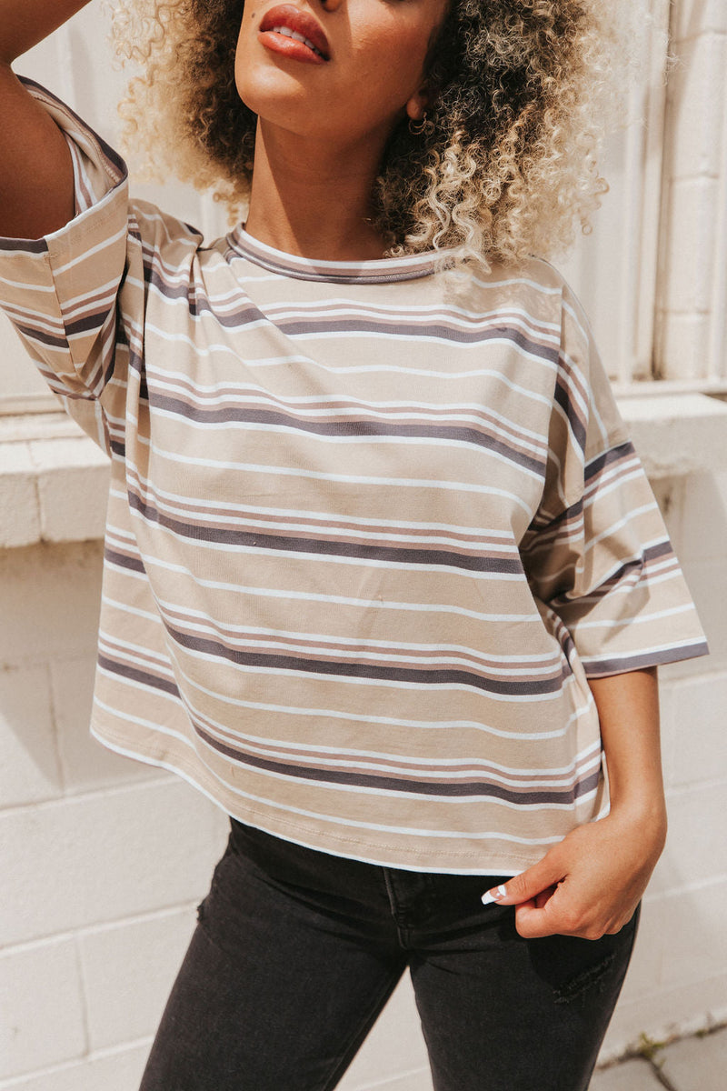 Just Another Day Striped T-Shirt