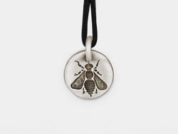 Bee Charm Pendant in Sterling Silver