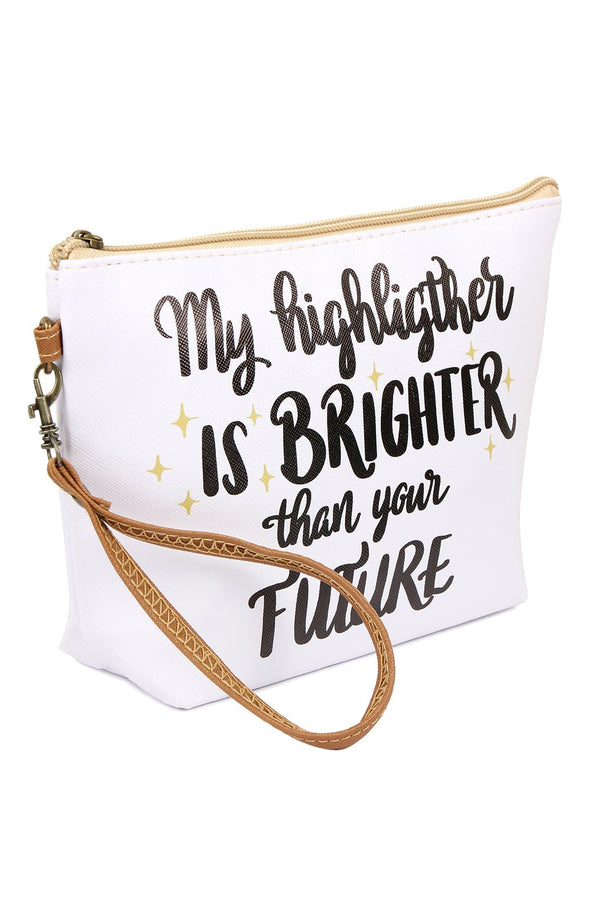 "My Highlighter" Cosmetic Bag