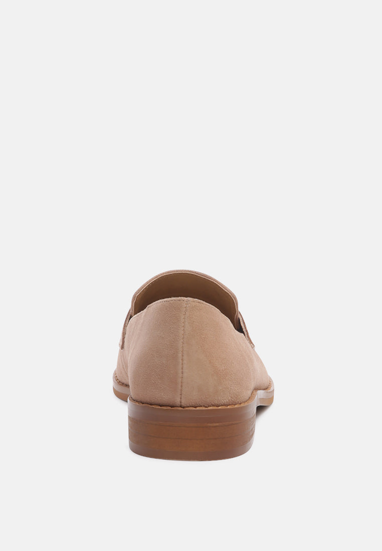 Zofia Suede Penny Loafers