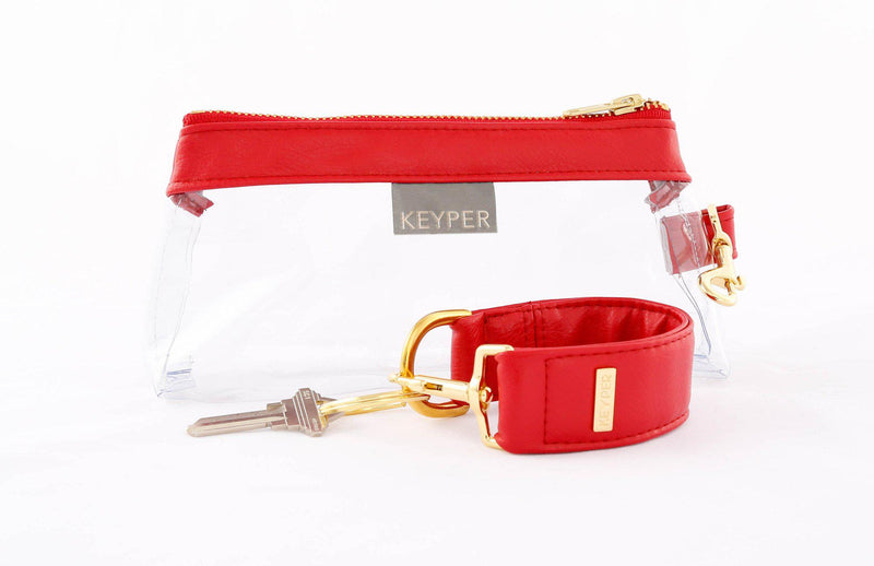 Perfect Red CLEAR IT BAG • Pouch  - Signature Trim