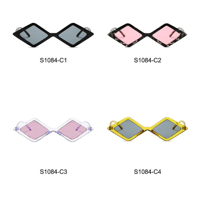 ARVADA | S1084 - Women Modern Fashion Geometric Diamond Shape Sunglasses