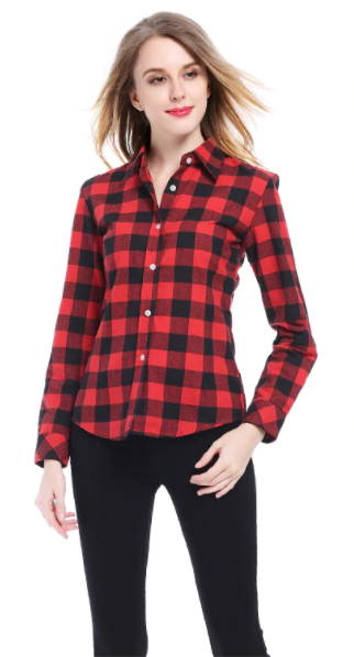 Cemizo Long Sleeve Flannel Shirt - Red