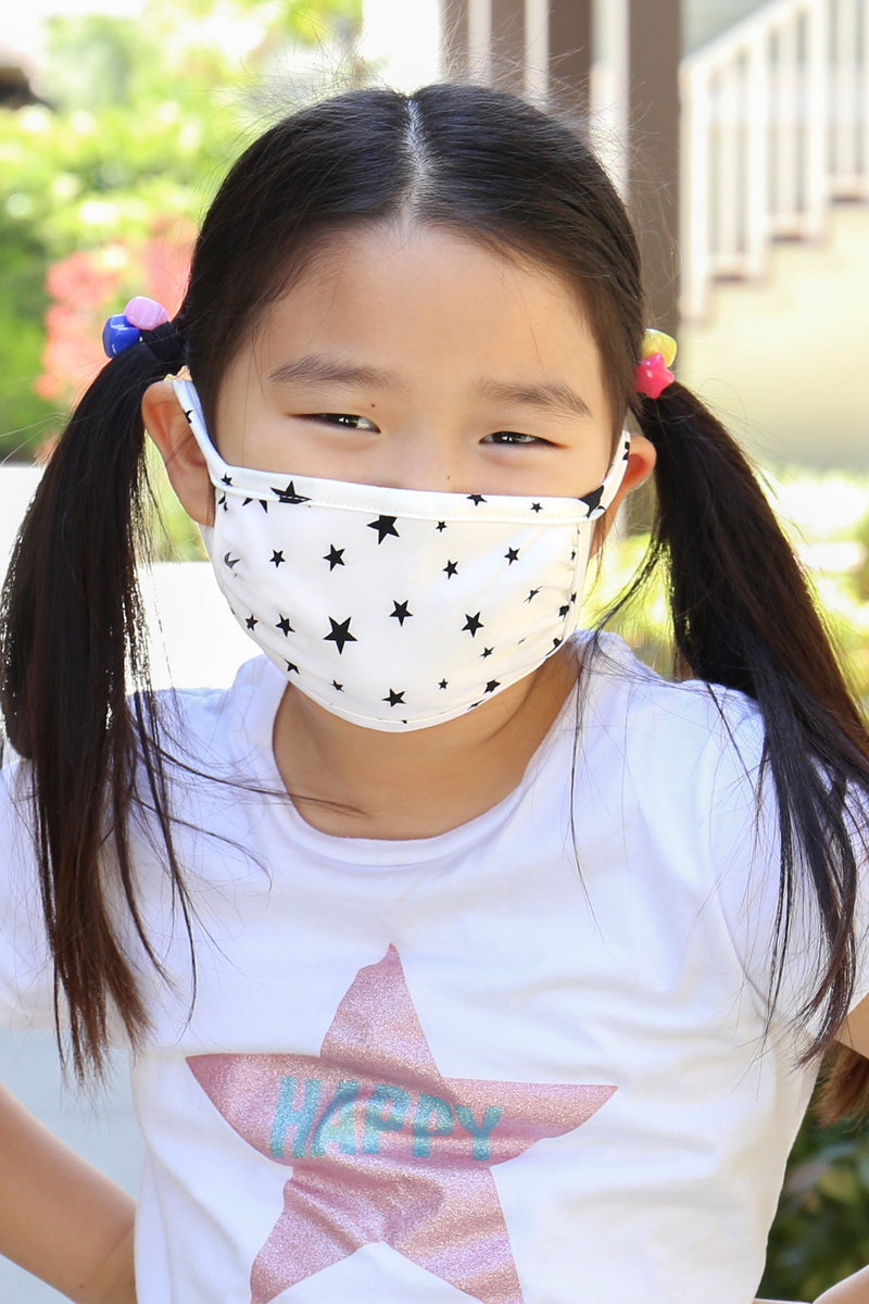 Rfm7002k-Rpr028 - Star Print Reusable Face Masks for Kids
