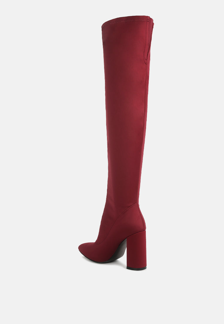 Ronettes Knee High Stretch Long Boots