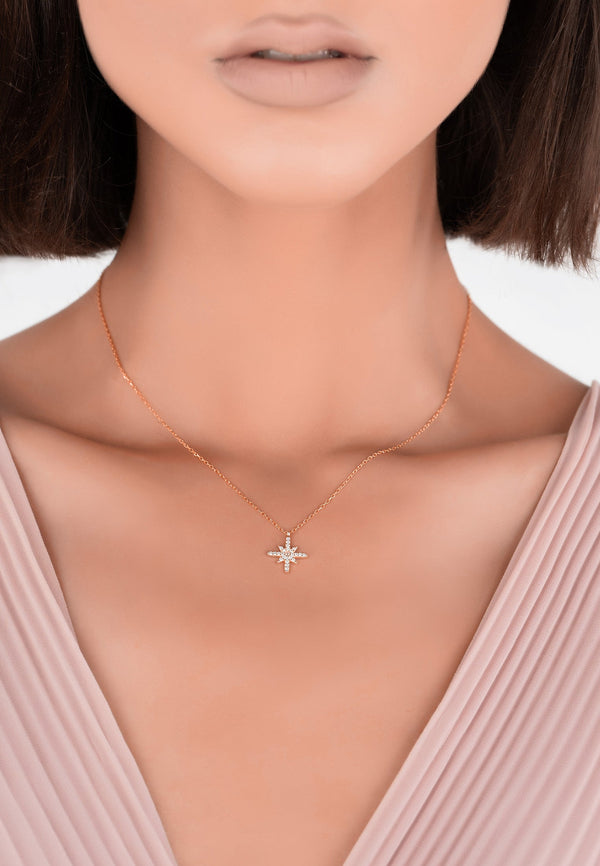 Sirius Star Necklace Rosegold