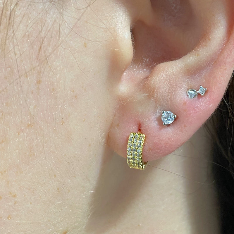 Shiny Mini Hoop Earrings