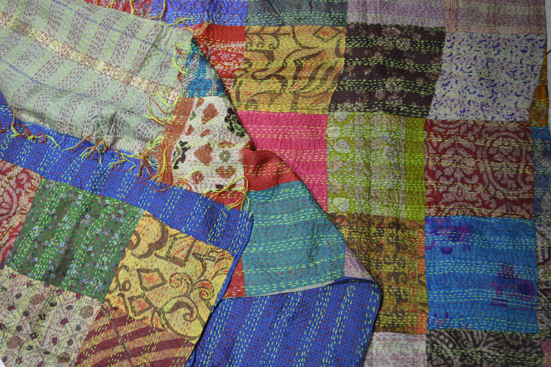 Hand Stitched Silk Blanket