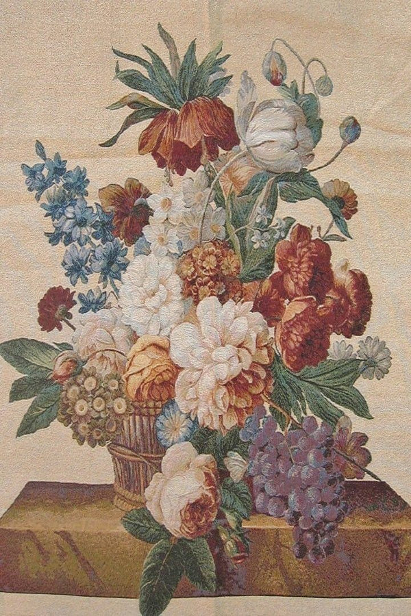 DaDa Bedding Spring Harvest Elegant Woven Fabric Baroque Tapestry Wall Hanging - 28" x 43"
