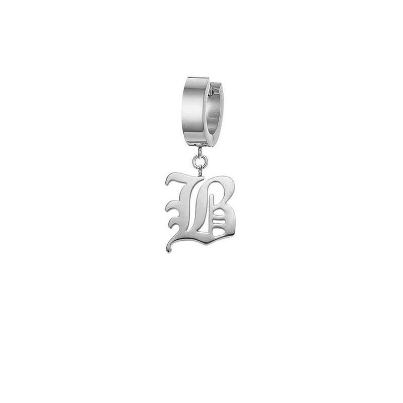 Mister Old English Initial Earring