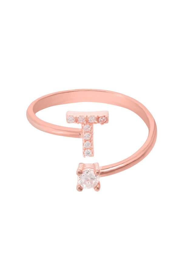 Initial Ring Rosegold T