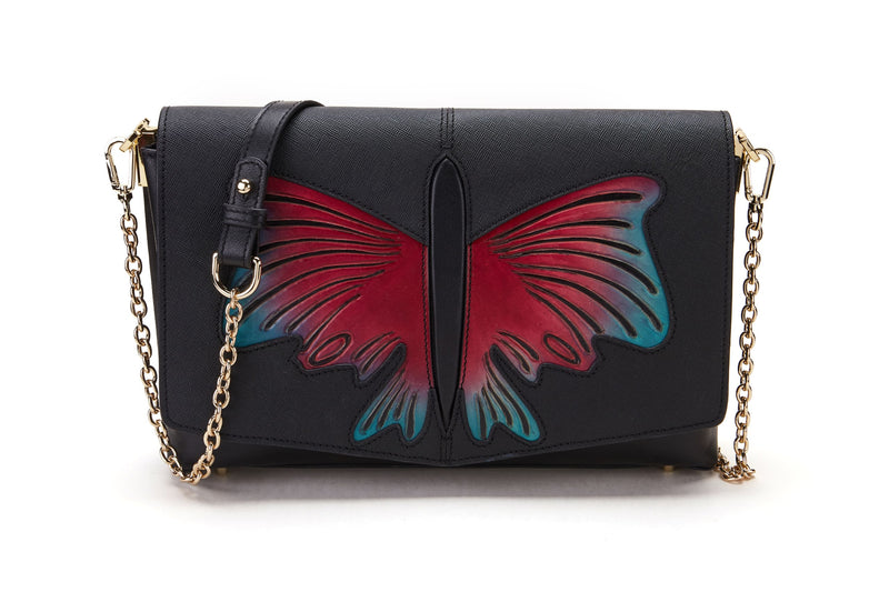 Butterfly Black Crossbody