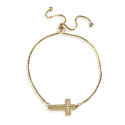 Cross Bracelet -Gold