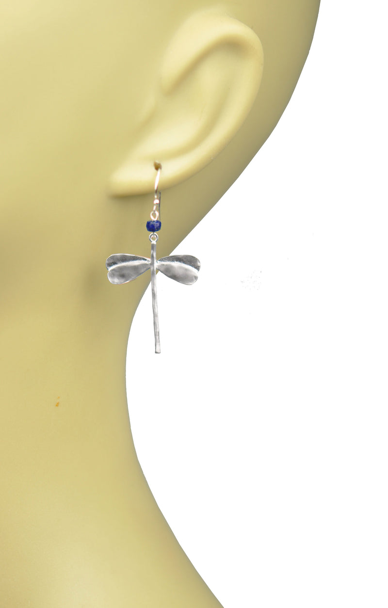 Dragonfly Lapis Lazuli Earrings