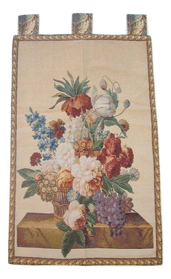 Spring Harvest Elegant Woven Fabric Baroque Tapestry Wall Hanging - 28" X 43"