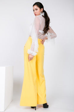 Daintily Slit Wide Pants