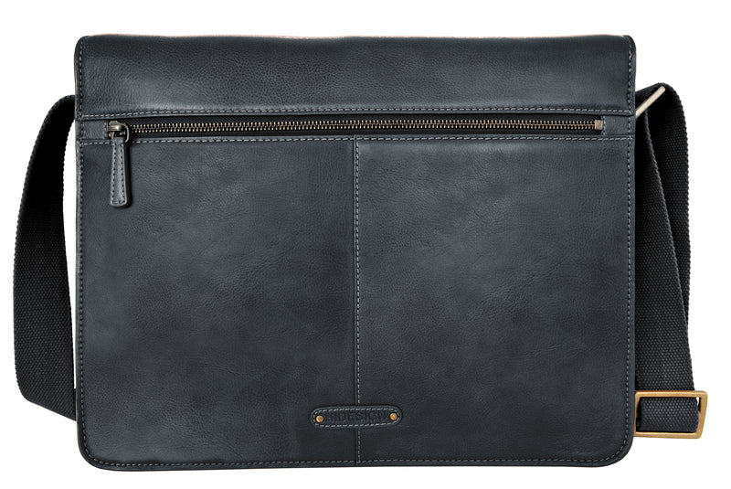 Aiden Leather Business Laptop Messenger Cross Body Bag