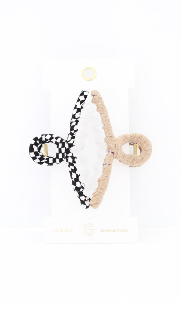 Wrapped Hair Clip 2-Pack