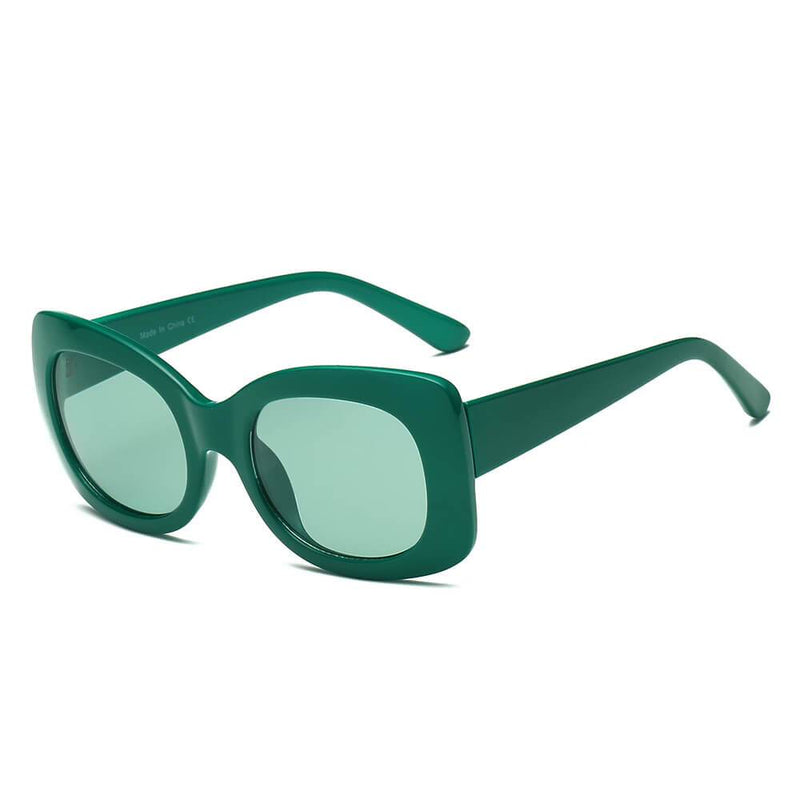 BAKU | S1063 - Women Fashion Retro Rectangle Oversize Sunglasses