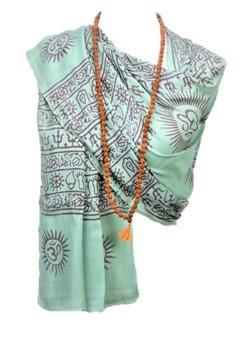 OM Bhakti Prayer Shawl - Medium -Color Base