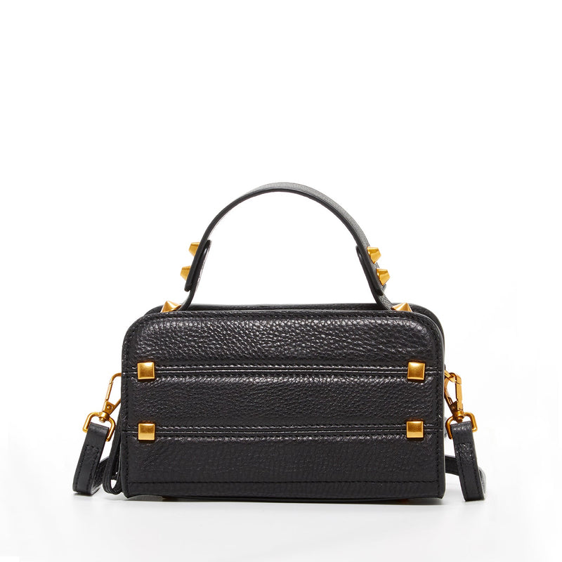 Black Leather Crossbody Bag