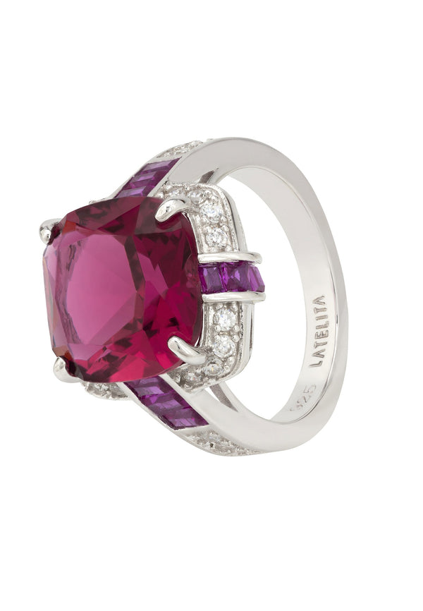 Windsor Silver Ring Ruby
