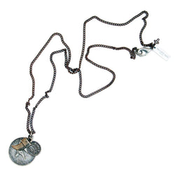 Mens Coins and Horn Chain Necklace