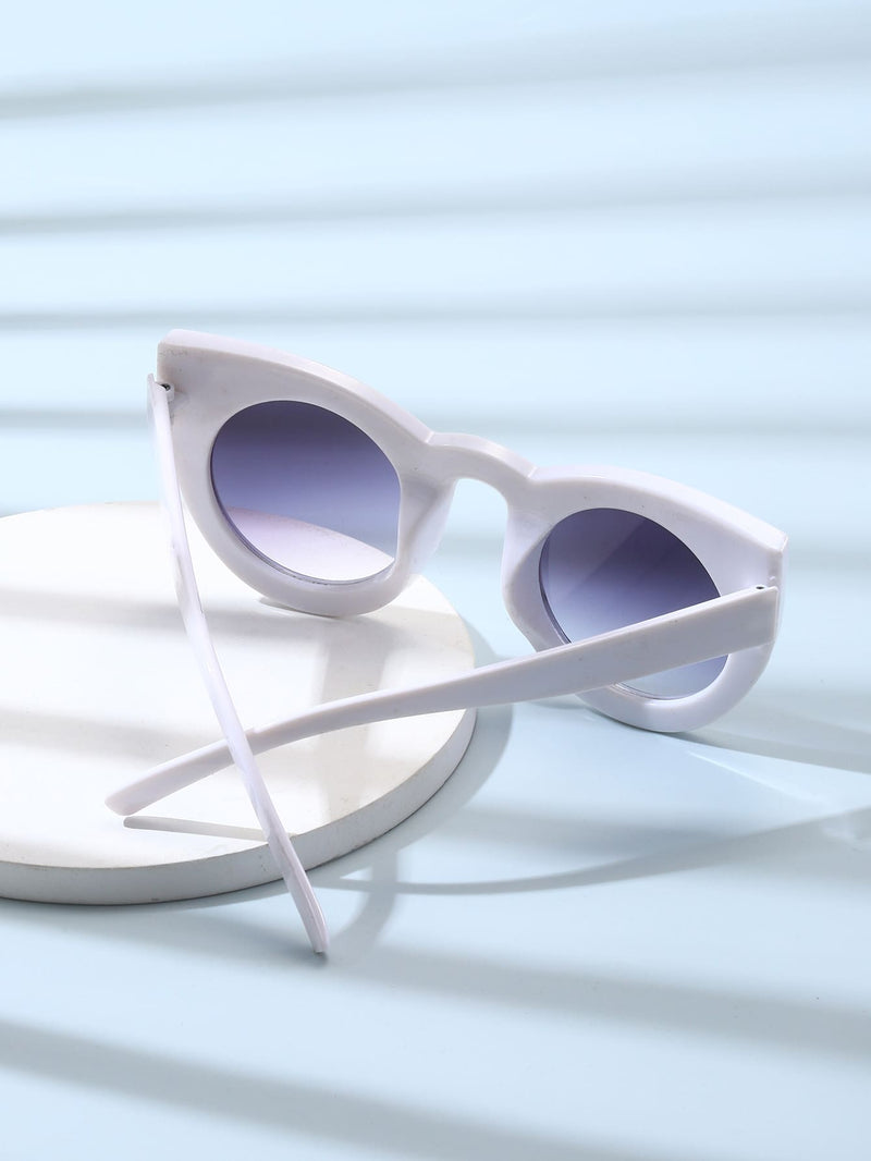Trendy Colorblock Cateyes Sunglasses