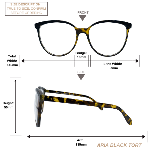 Aria | Black Tortoise | Blue Light Blocking Glasses