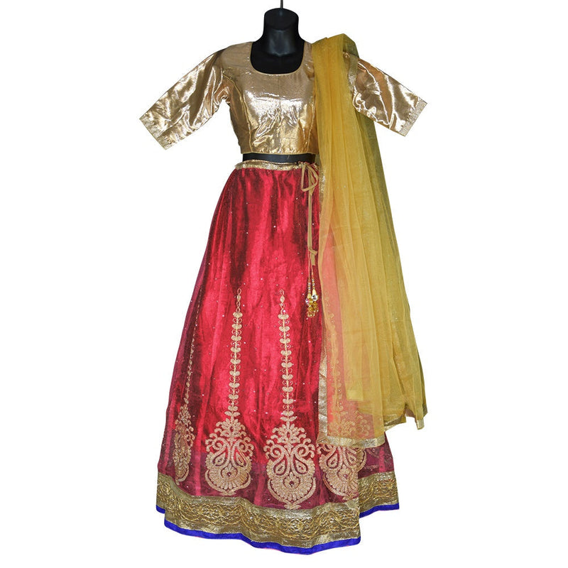 Budget Friendly  Party Lehenga in Gold and Assorted Colors.