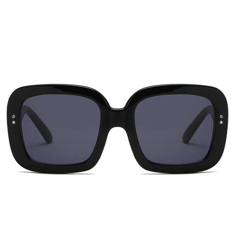 CLEMSON | S1089 - Women Retro Trendy Vintage Bold Square Oversize Sunglasses