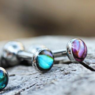 316L Stainless Steel Cartilage Earring With Abalone Shell