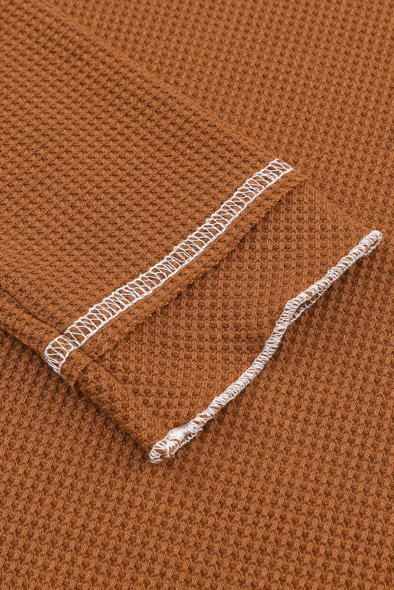 Cataleya Textured Round Neck Long Sleeve Top