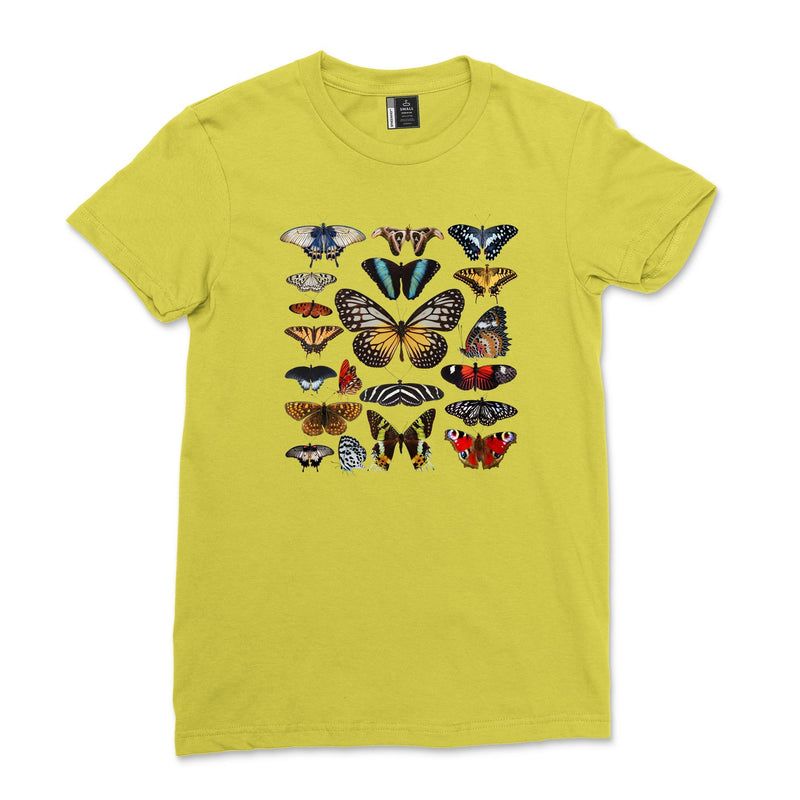 Women Aesthetic Vintage Butterflies Shirt Unisex Tie Dye Boho Butterfly Insect Tee Top